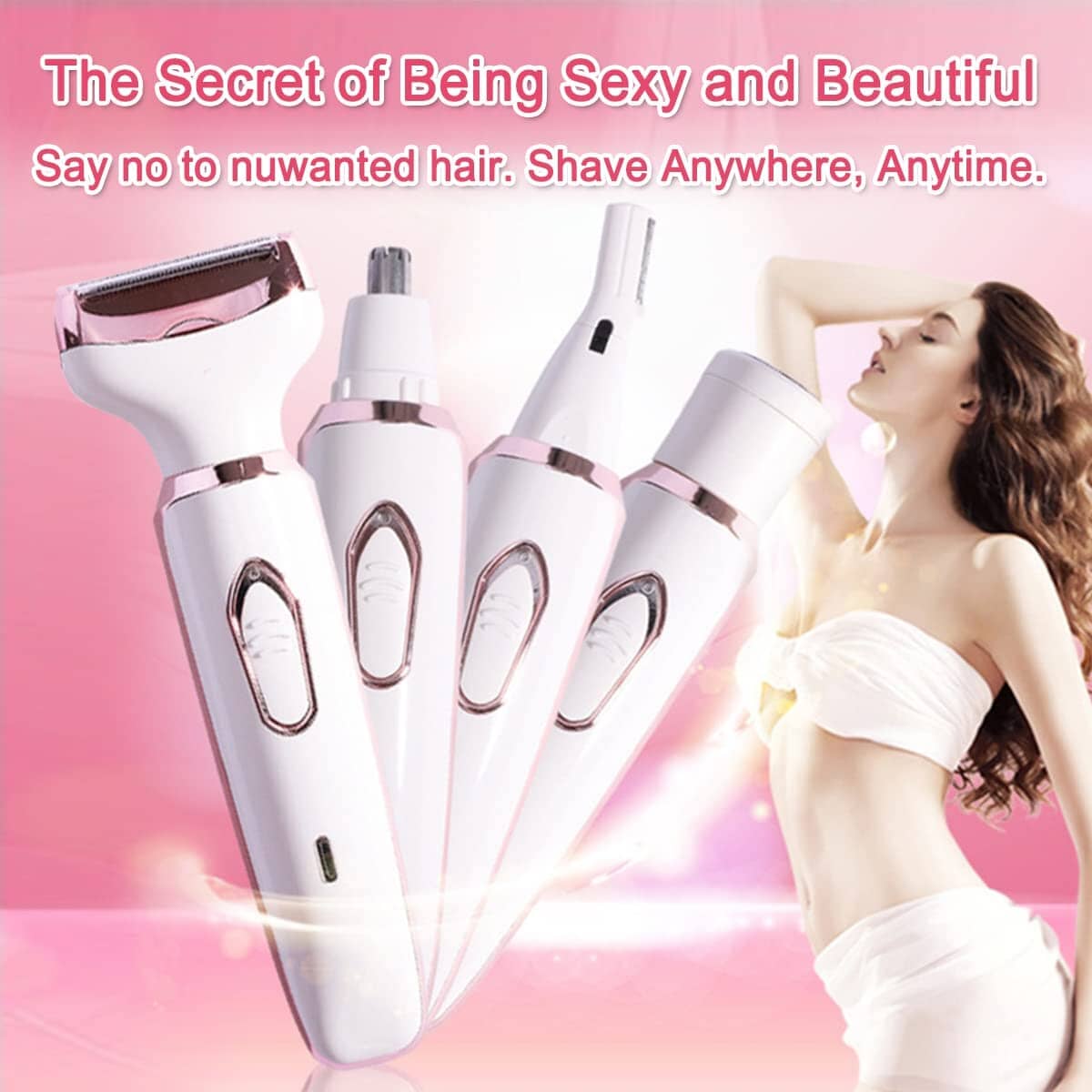 4-in-1 Electric Razor for Women Beauty & Personal Care - DailySale