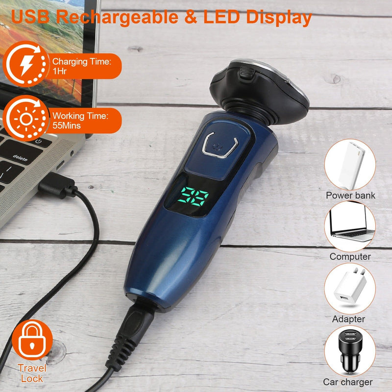 4-In-1 Electric Razor Shaver Rechargeable Cordless Men's Grooming - DailySale