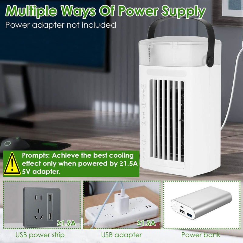 4-in-1 Evaporative Air Cooler Water Mist Cooling Fan Household Appliances - DailySale