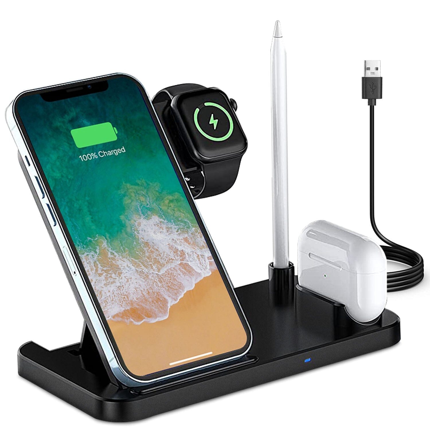 4-in-1 Foldable Wireless Charger Mobile Accessories - DailySale