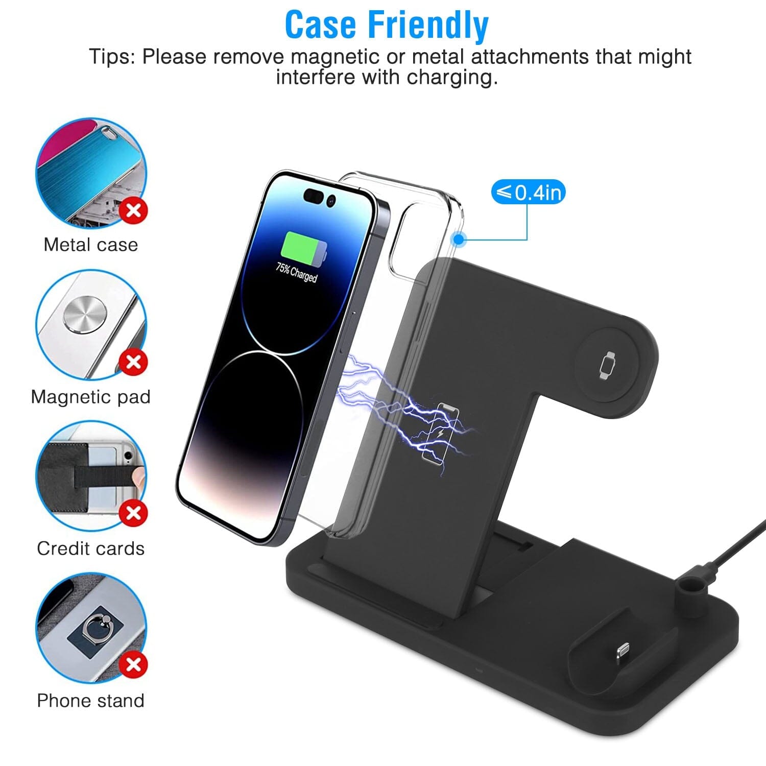 4-in-1 Foldable Wireless Charger Mobile Accessories - DailySale