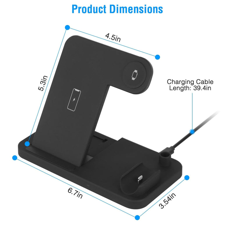 4-in-1 Foldable Wireless Charger Mobile Accessories - DailySale