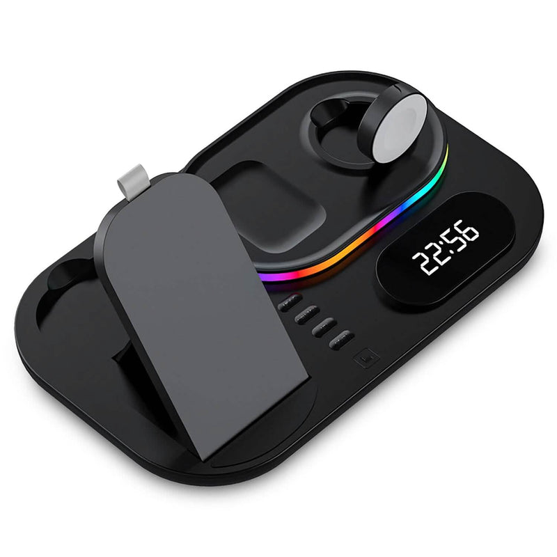4-in-1 Foldable Wireless Charging Station Stand Dock Mobile Accessories - DailySale