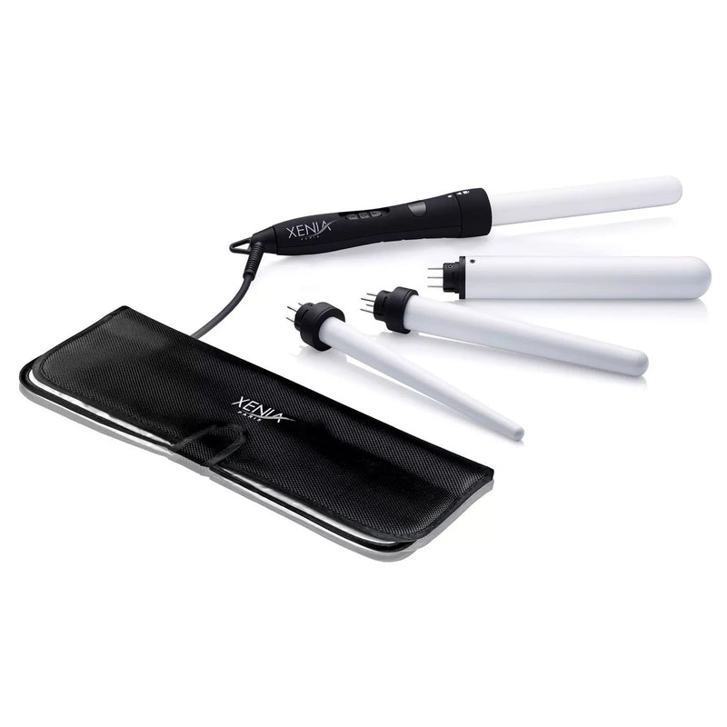 4-in-1 Interchangeable Ceramic Curling Wand Set with Protective Heat Station Mat Beauty & Personal Care - DailySale
