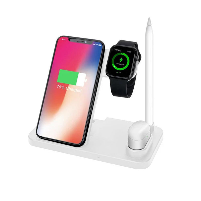 4-in-1 iPhone, Apple Watch, AirPods, Apple Pencil Wireless Qi Charger