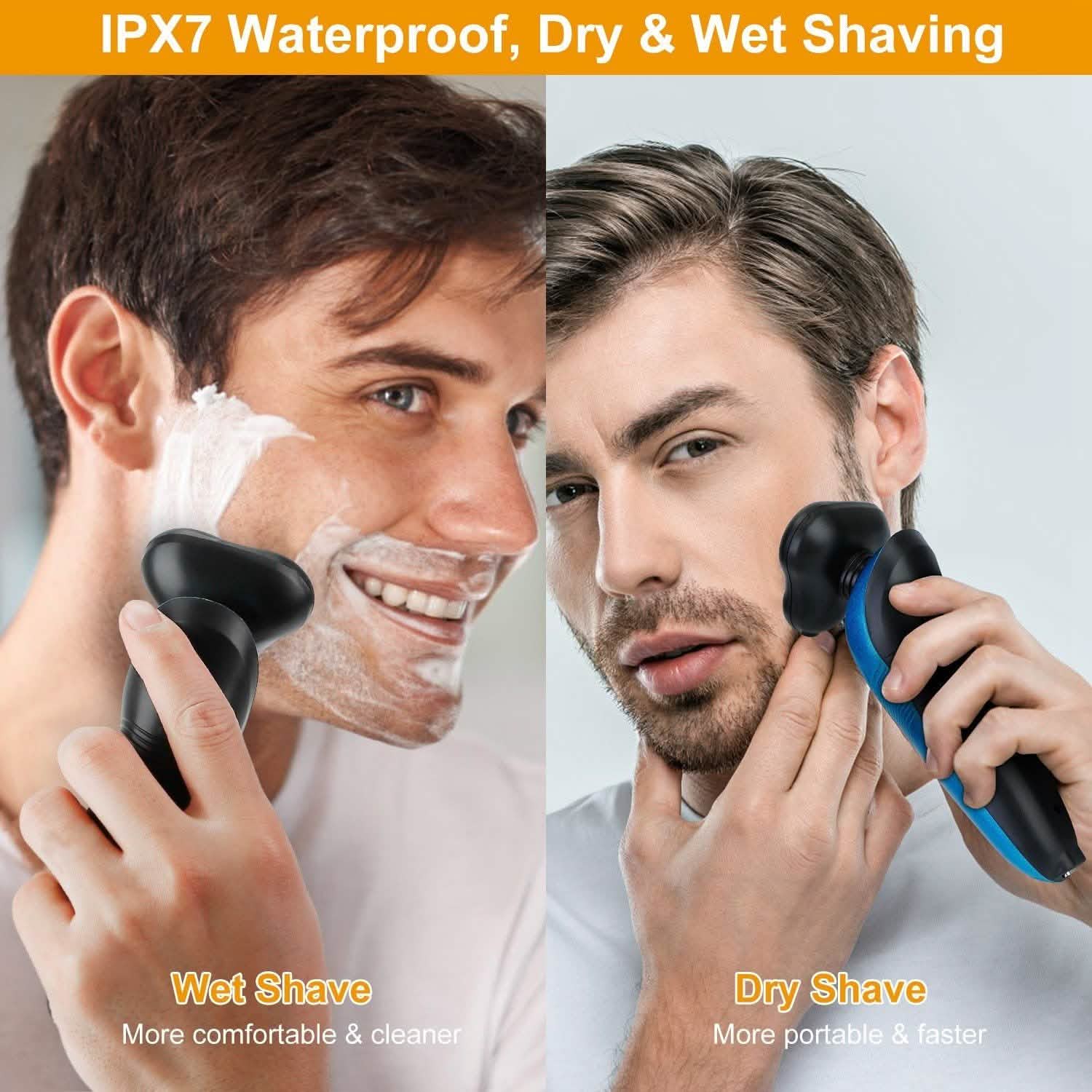 4-in-1 IPX7 Waterproof Beard Trimmer Cordless Razor for Men Men's Grooming - DailySale