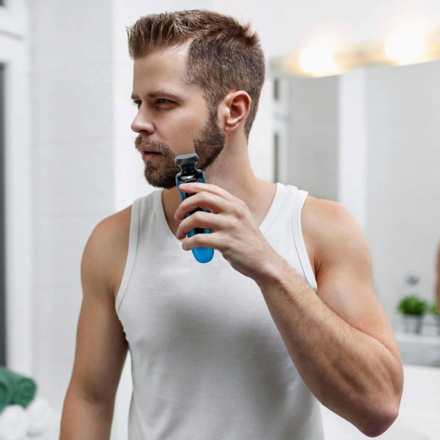 4-in-1 IPX7 Waterproof Beard Trimmer Cordless Razor for Men Men's Grooming - DailySale