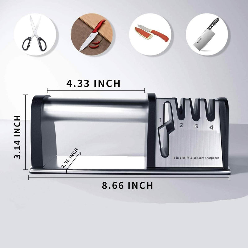 4 in 1 Kitchen Blade and Scissor Sharpening Tool Kitchen Tools & Gadgets - DailySale