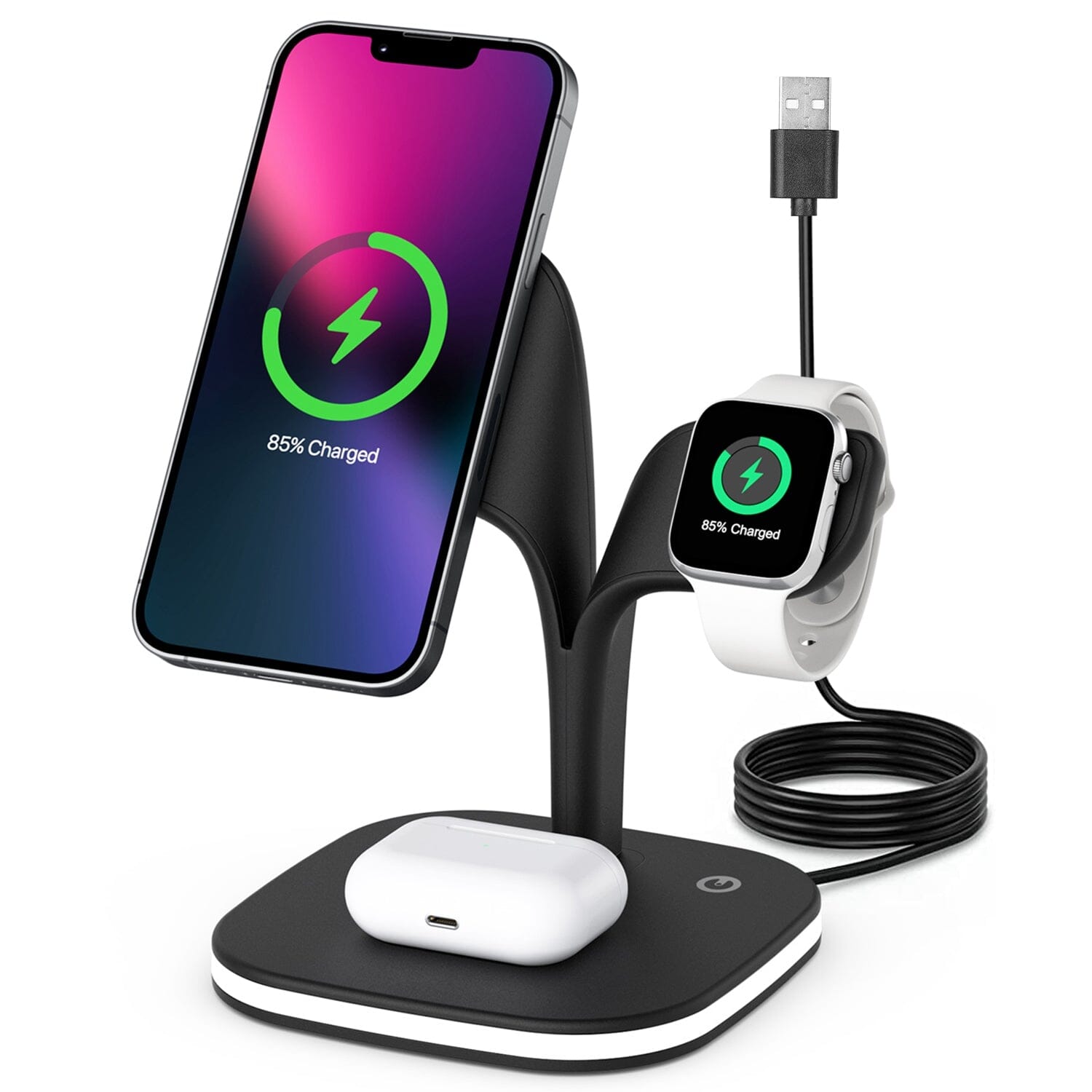 4-in-1 Magnetic Wireless Charging Station Dock Mobile Accessories - DailySale