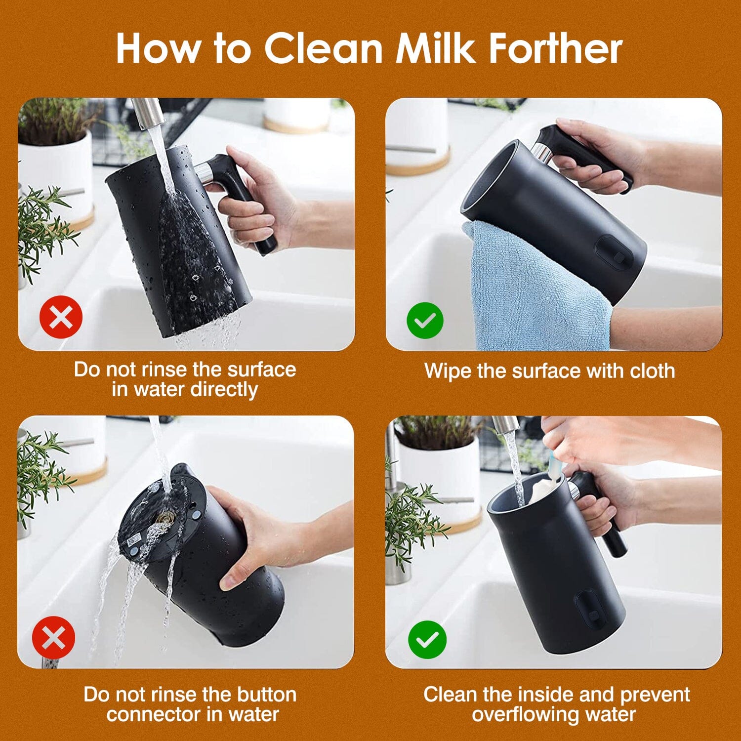 4-in-1 Multifunctional Milk Frother Steamer Kitchen Tools & Gadgets - DailySale