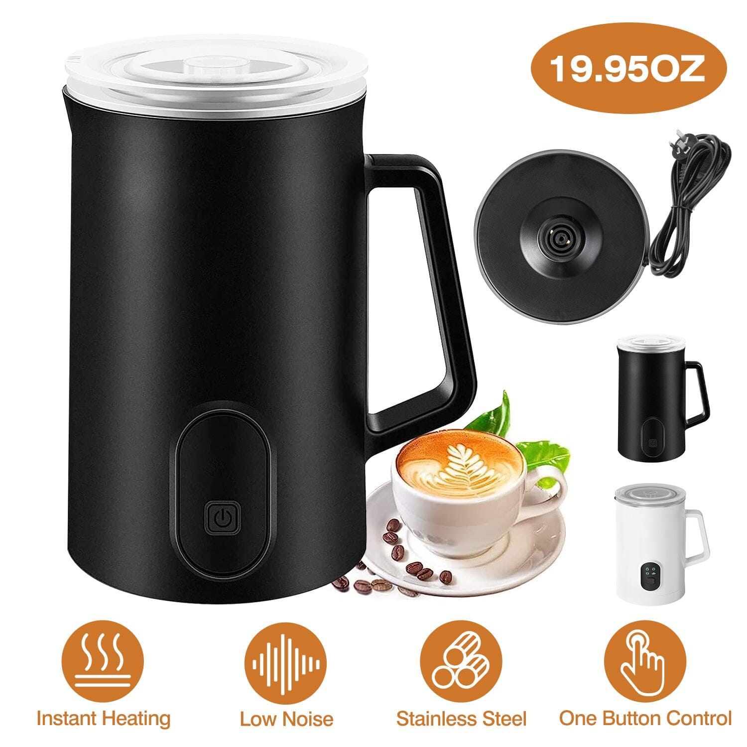 4-in-1 Multifunctional Milk Frother Steamer Kitchen Tools & Gadgets - DailySale