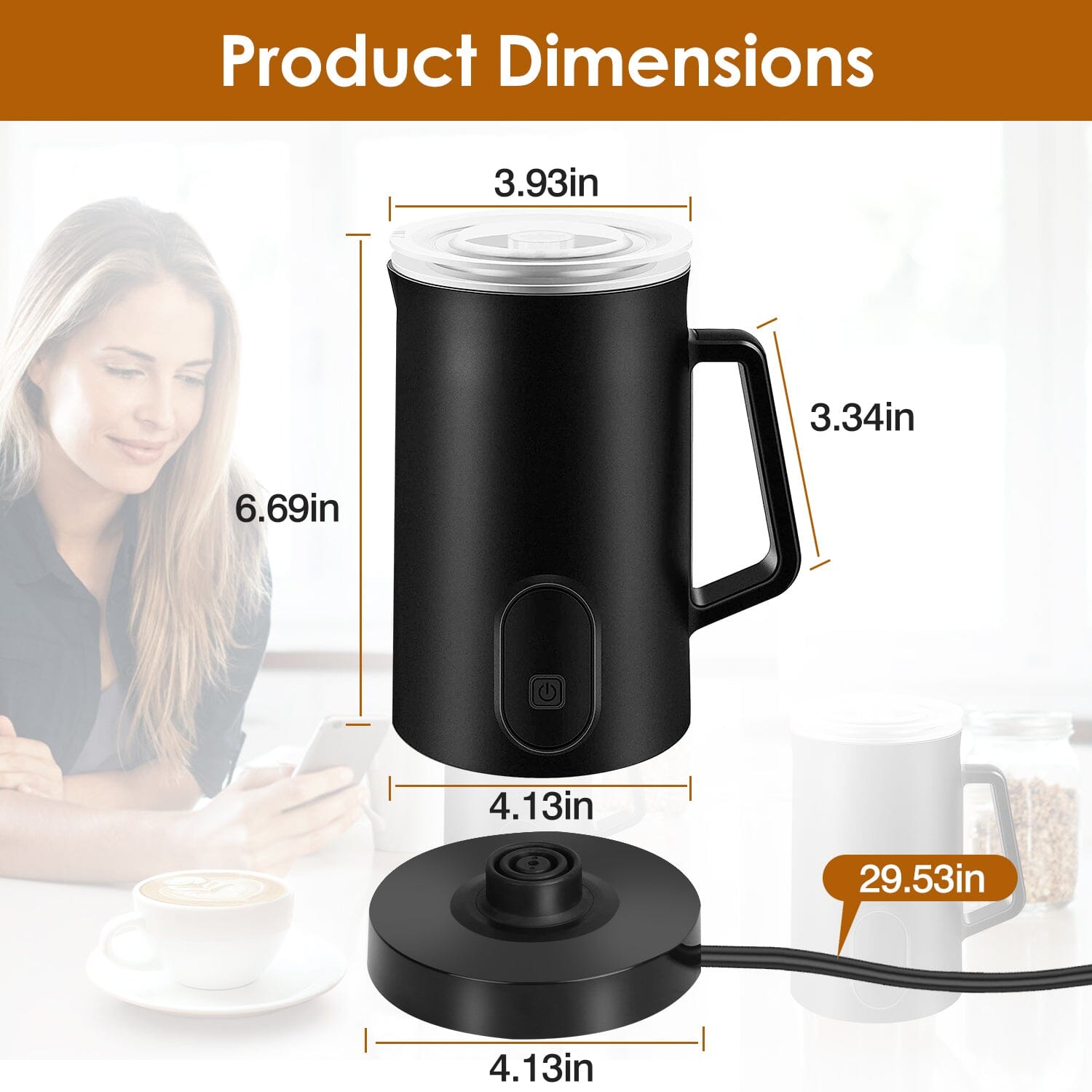 4-in-1 Multifunctional Milk Frother Steamer Kitchen Tools & Gadgets - DailySale