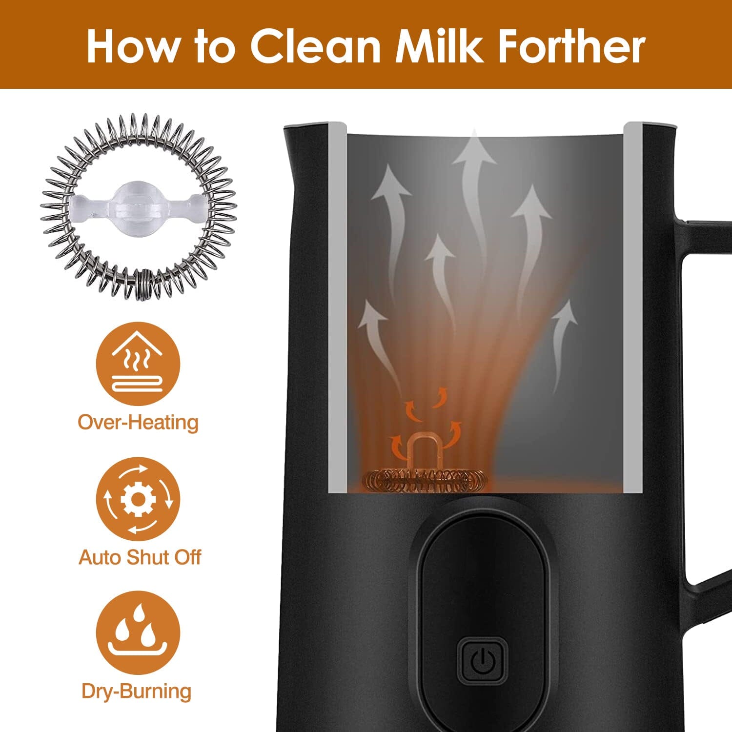 4-in-1 Multifunctional Milk Frother Steamer Kitchen Tools & Gadgets - DailySale