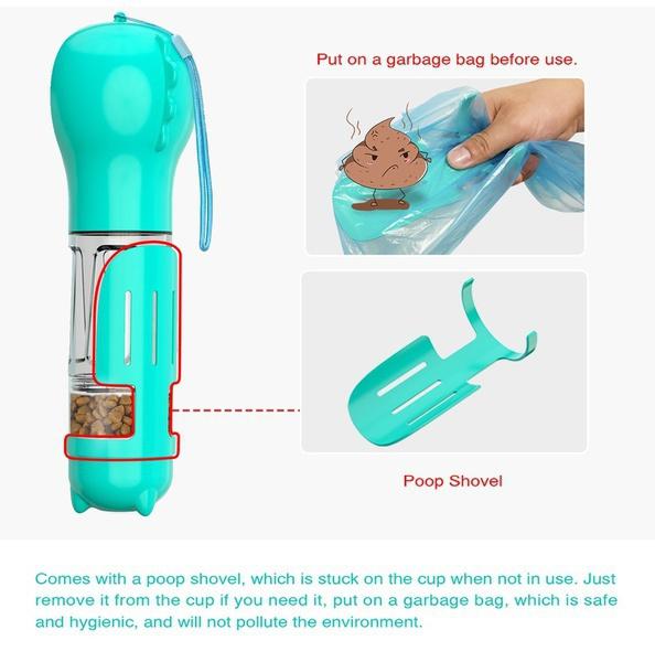 4-in-1 Portable Dog Water Bottle Dispenser Pet Supplies - DailySale