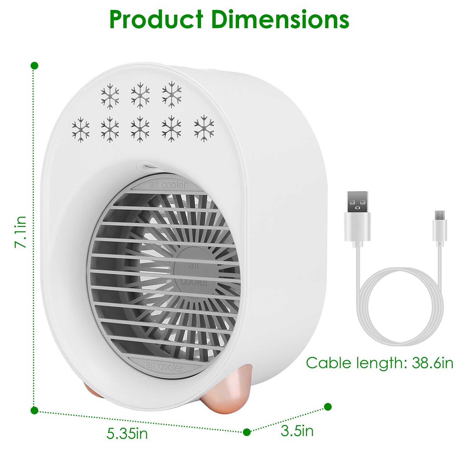 4-in-1 Portable Mini Desktop Water Mist Cooling Air Conditioner Household Appliances - DailySale