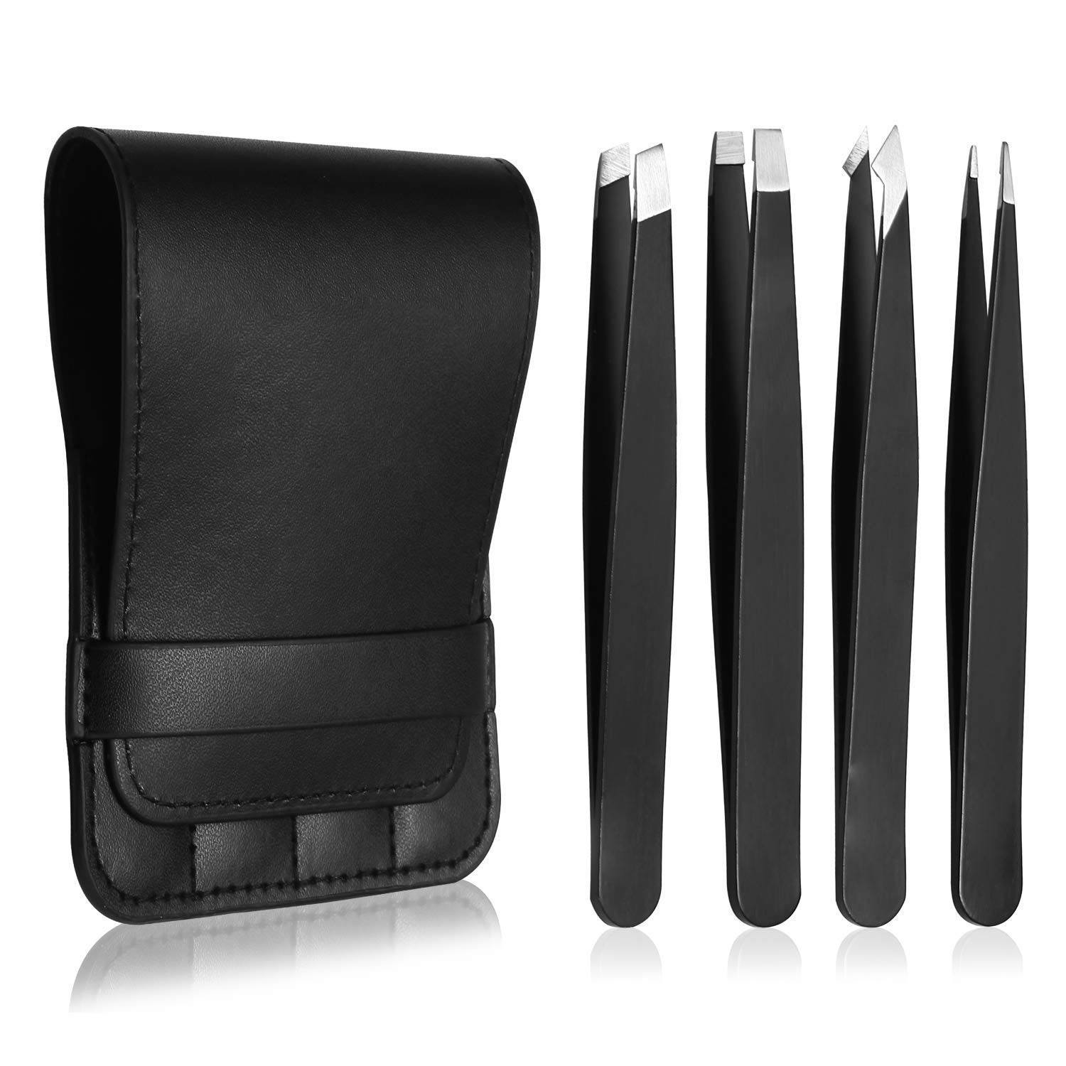 4-in-1 Professional Stainless Steel Tweezers for Eyebrows Beauty & Personal Care - DailySale