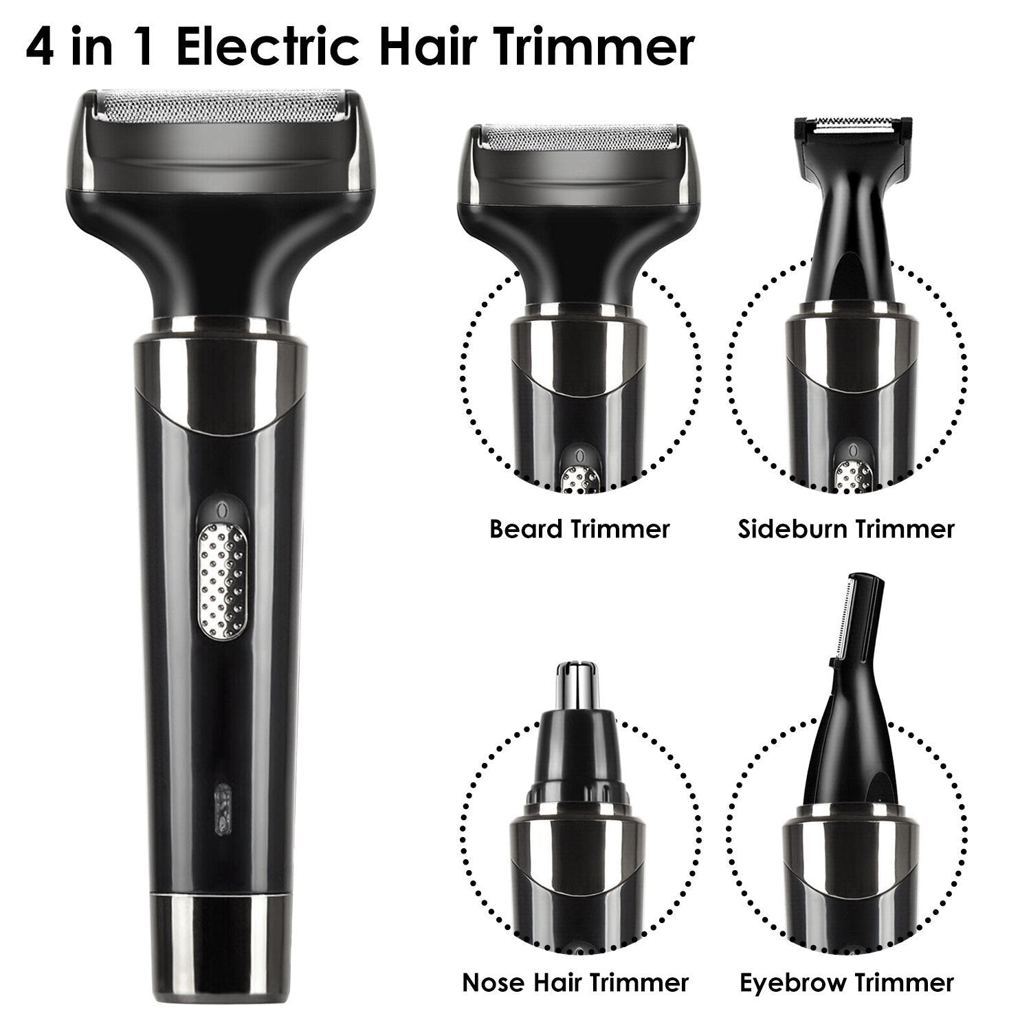 4-in-1 Rechargeable Hair Trimmer Men's Grooming - DailySale