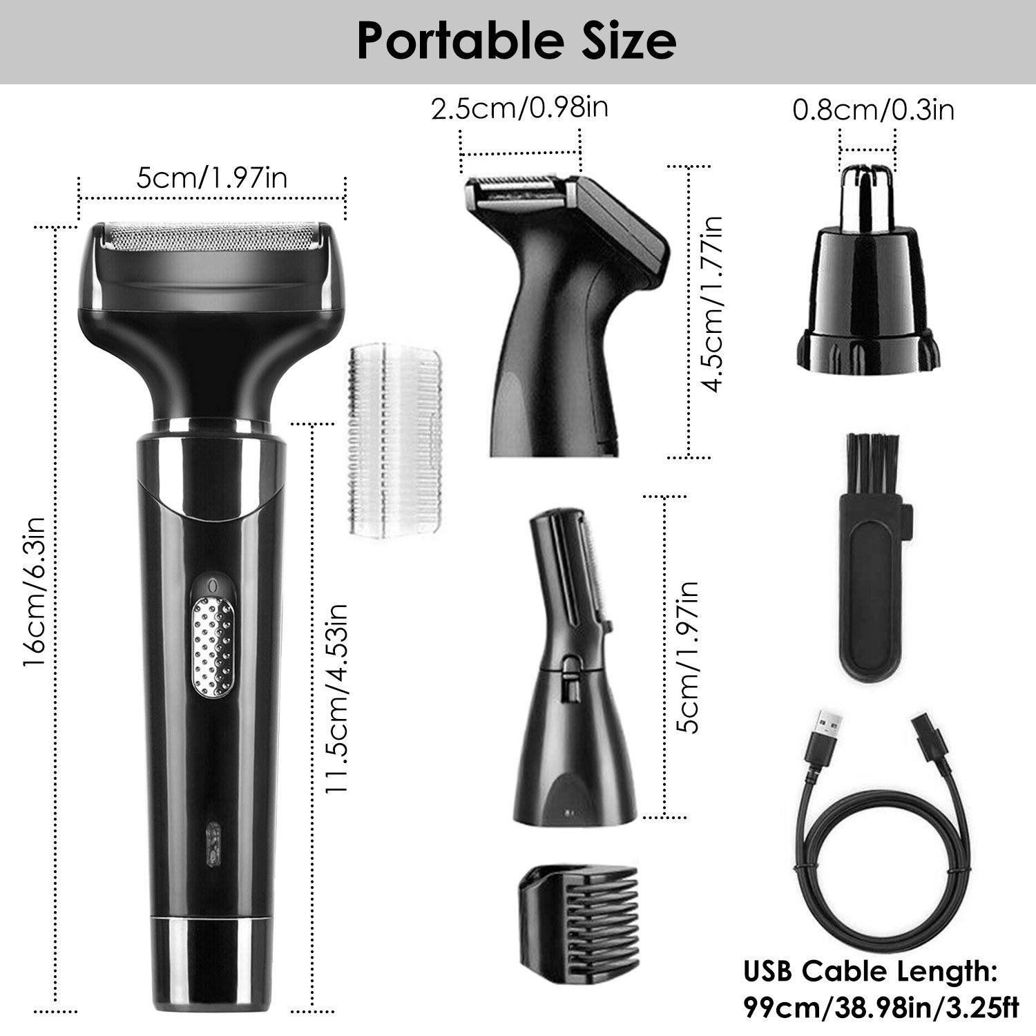 4-in-1 Rechargeable Hair Trimmer Men's Grooming - DailySale