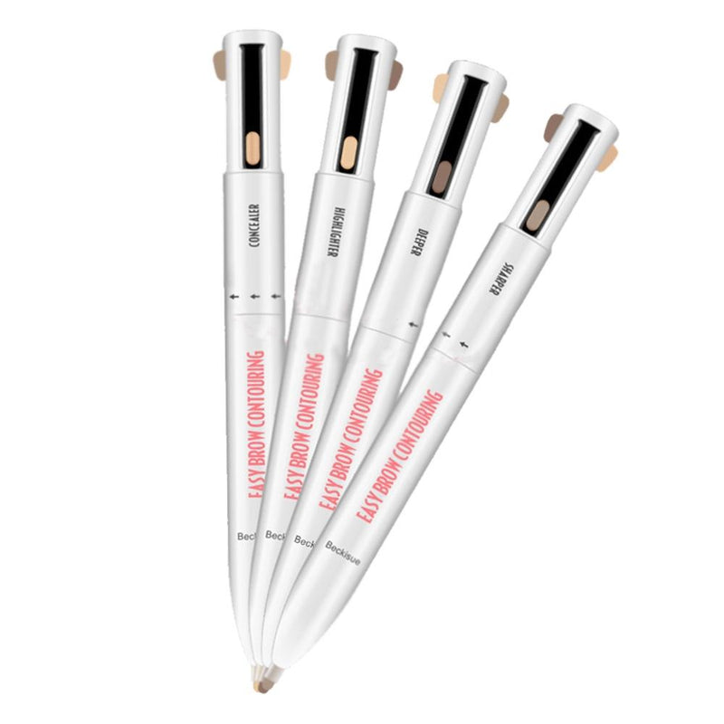 4-in-1 Waterproof Pro Rotating Eyebrow Contouring Pencil Beauty & Personal Care 2 Pack - DailySale
