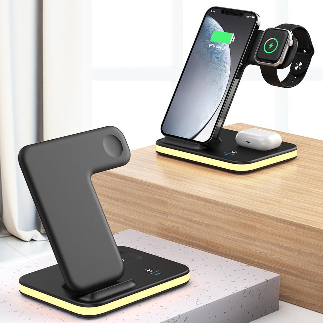 4-in-1 Wireless Charging Stand with Night Light Mobile Accessories - DailySale