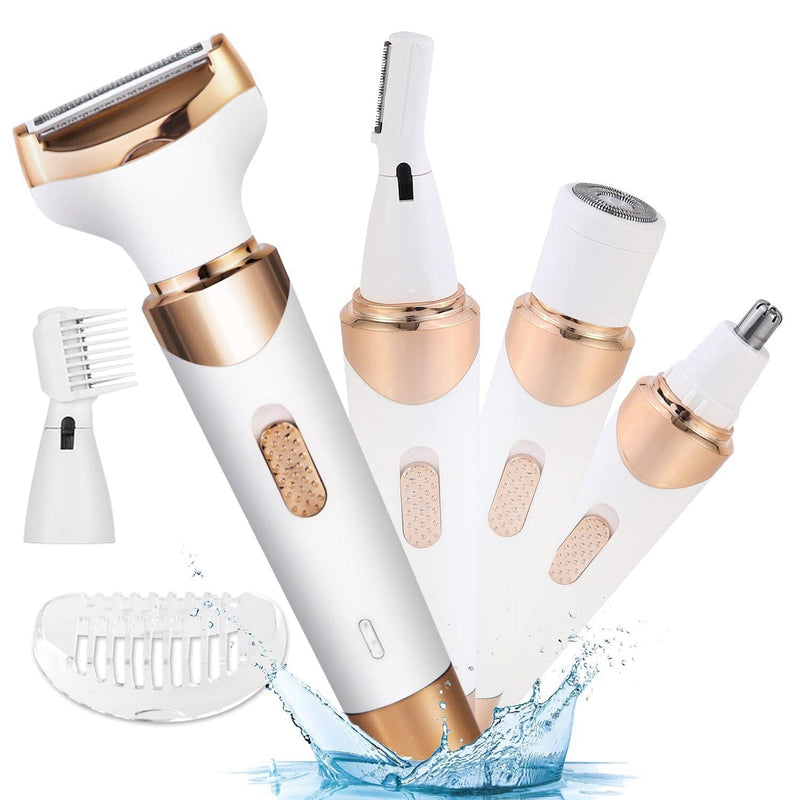 4-in-1 Women Electric Hair Shaver USB Rechargeable Beauty & Personal Care - DailySale