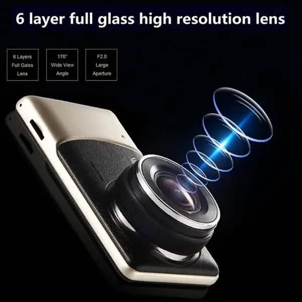 4 Inch FHD Screen Car Camera Car Dash Cam Smart Home & Security - DailySale