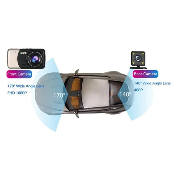4 Inch FHD Screen Car Camera Car Dash Cam Smart Home & Security - DailySale