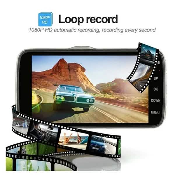 4 Inch FHD Screen Car Camera Car Dash Cam Smart Home & Security - DailySale