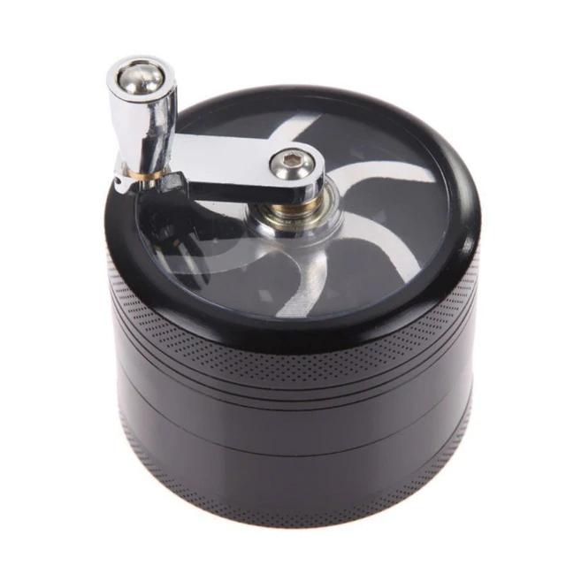 4 Layer Tobacco Grinder Manual Metal Crusher Everything Else Black - DailySale