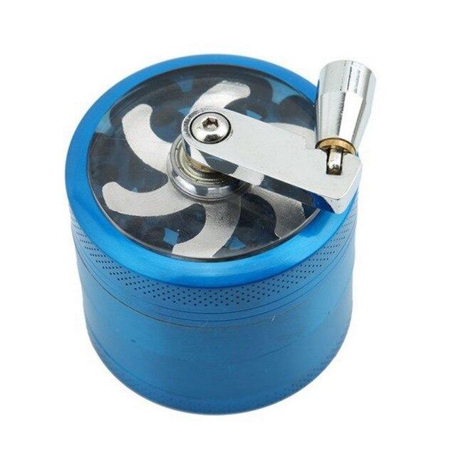 4 Layer Tobacco Grinder Manual Metal Crusher Everything Else Blue - DailySale