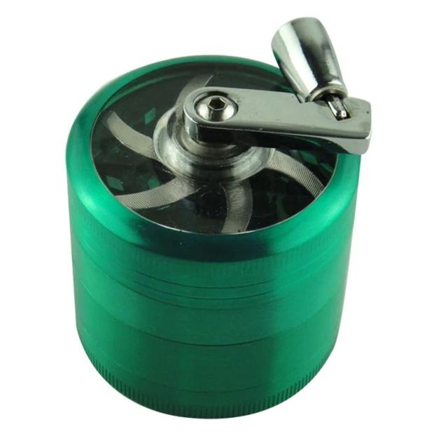 4 Layer Tobacco Grinder Manual Metal Crusher Everything Else Green - DailySale