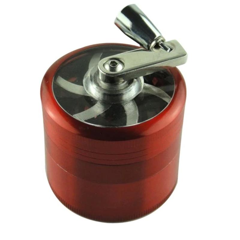 4 Layer Tobacco Grinder Manual Metal Crusher Everything Else Red - DailySale