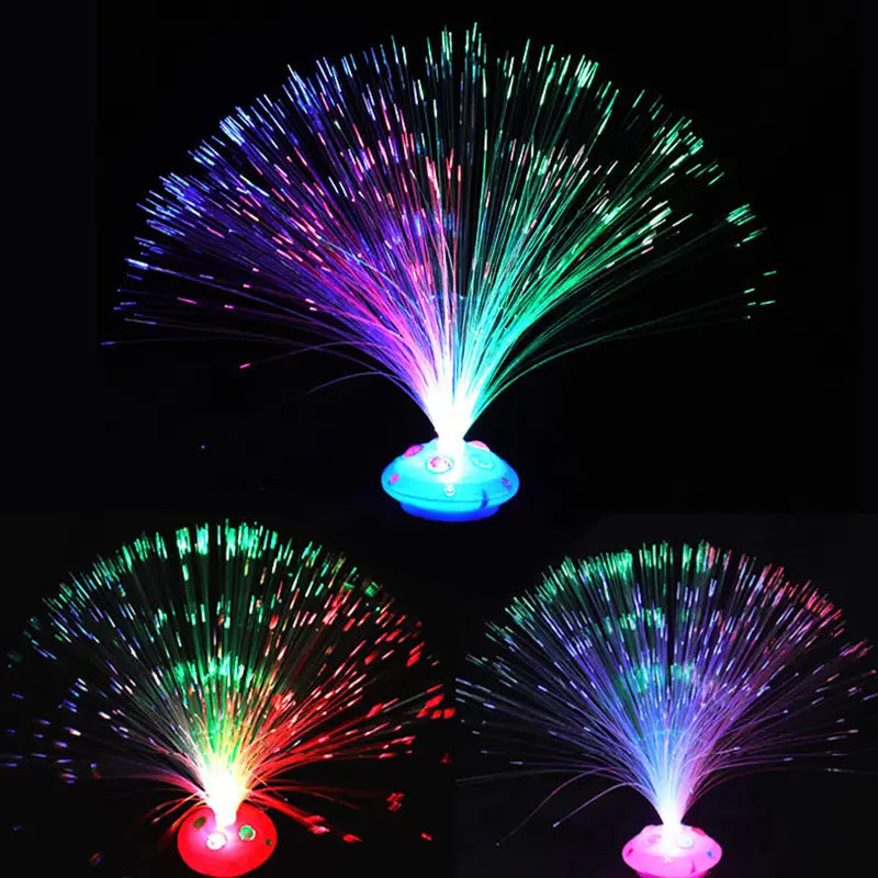 Light Up Fiber Optic Party Centerpieces with Color Changing LED Lights (Set  of 12)