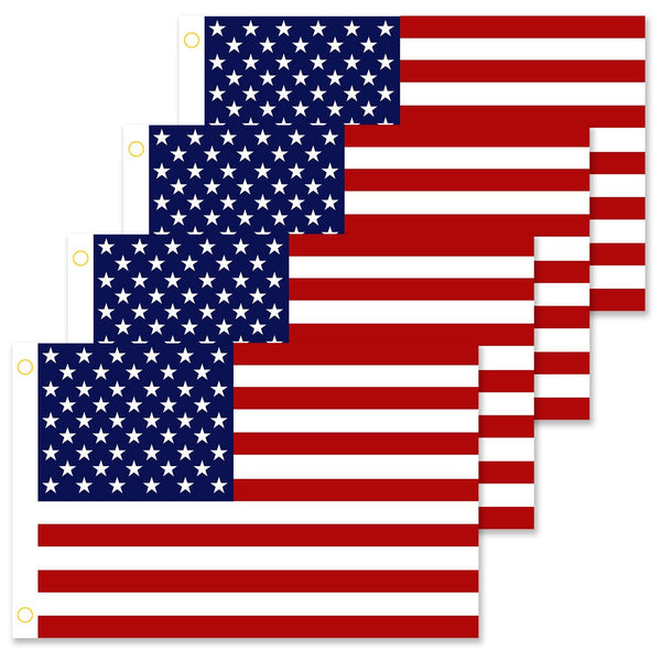 4-Pack: American US Flags Everything Else - DailySale