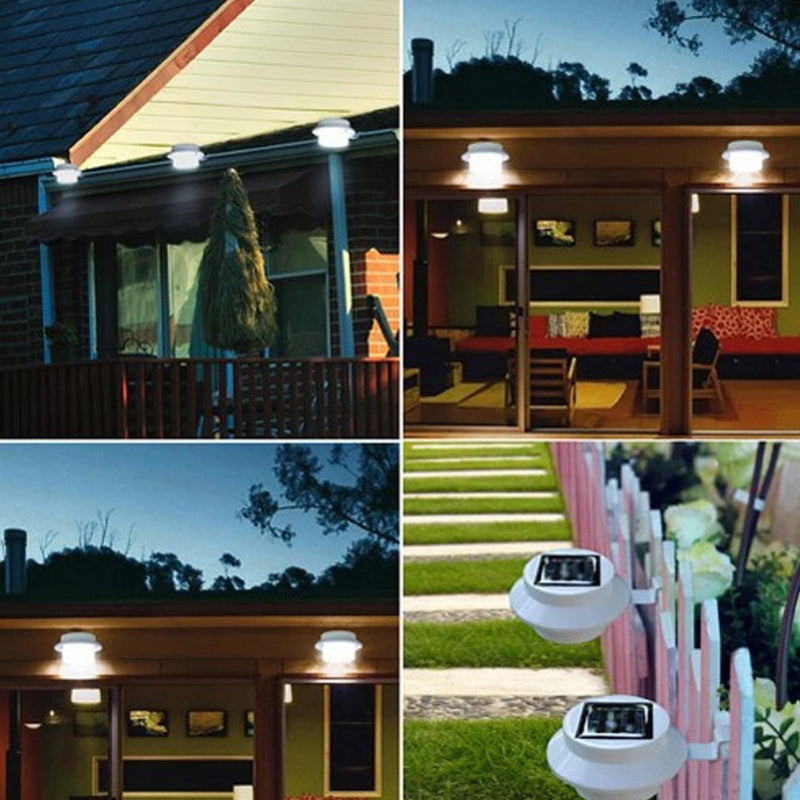 4-Pack: BOUNDERY Outdoor Solar Gutter LED Lights Outdoor Lighting - DailySale