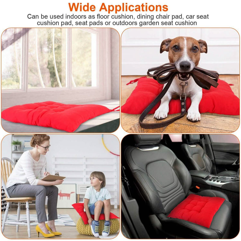 4-Pack: Chair Cushion Pads Pillow Furniture & Decor - DailySale