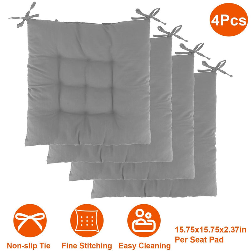 4-Pack: Chair Cushion Pads Pillow Furniture & Decor - DailySale