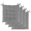 4-Pack: Chair Cushion Pads Pillow Furniture & Decor Gray - DailySale