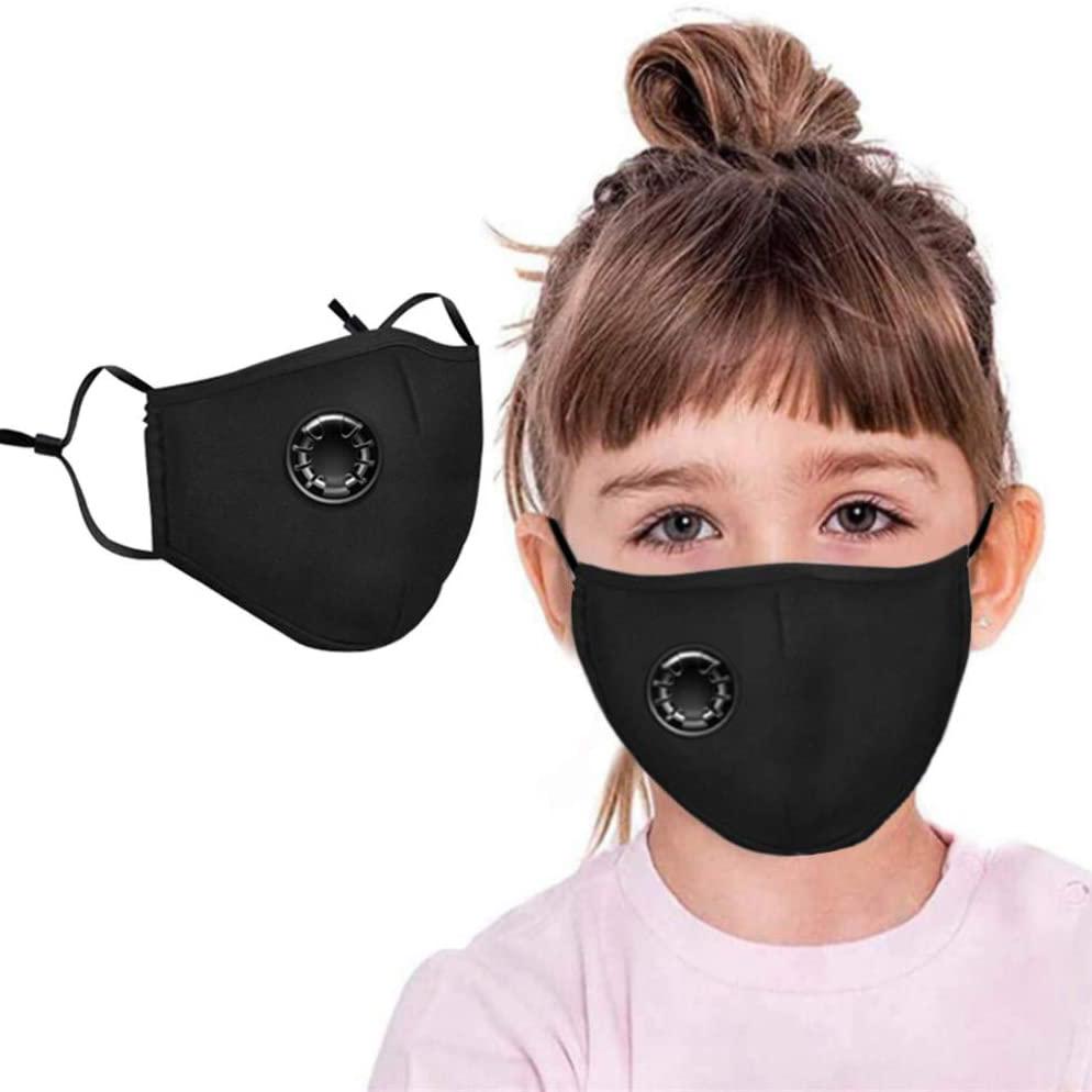 4-Pack: Children's Seamless Reusable Washable Face Mask Bandanas with Breathing Valve Face Masks & PPE - DailySale