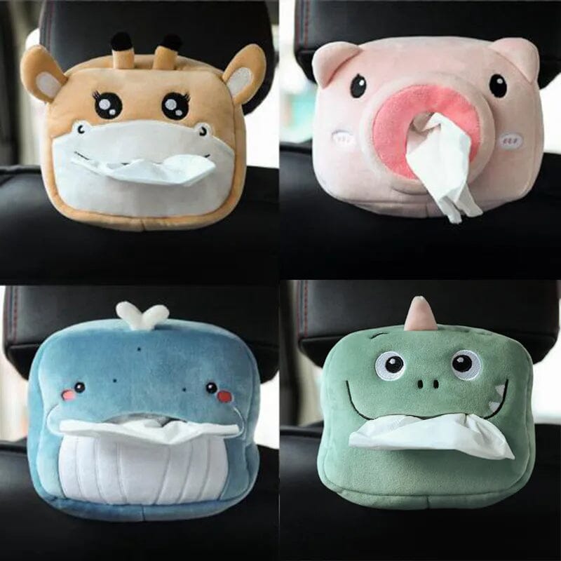 4-Pack: Cute Cartoon Car Tissue Box Automotive - DailySale