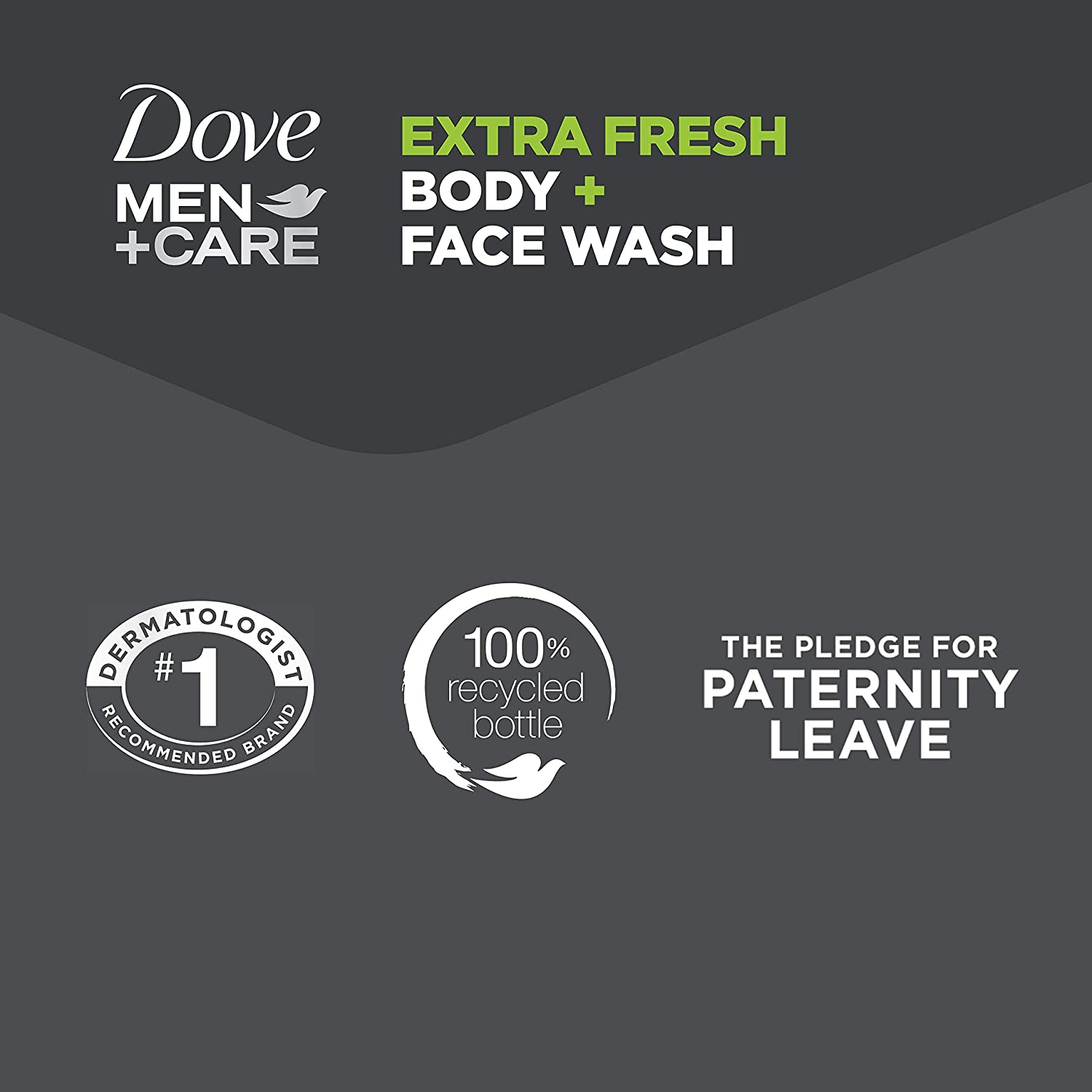 4-Pack: Dove Men+Care Body Wash with Pump for Men's Skin Care Men's Grooming - DailySale