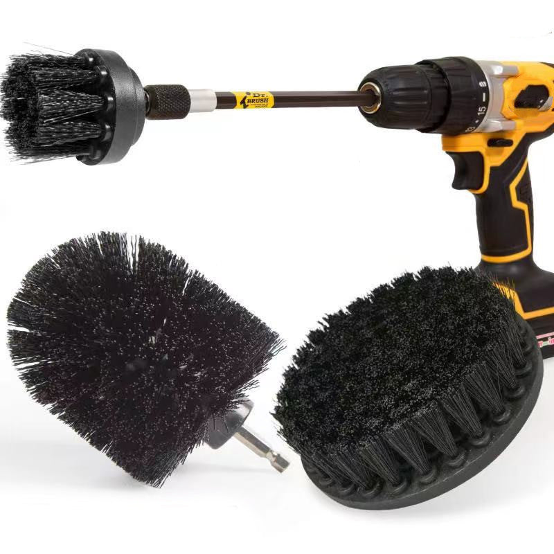 4-Pack: Electric Scrubber Cleaning Brushes Home Improvement Black - DailySale