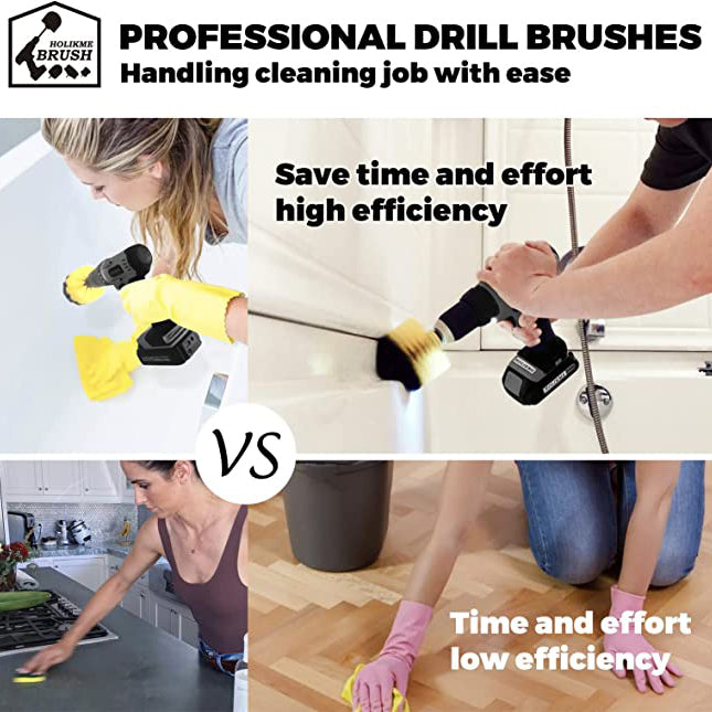 4-Pack: Electric Scrubber Cleaning Brushes Home Improvement - DailySale