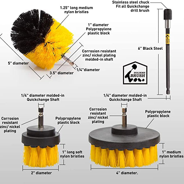 4-Pack: Electric Scrubber Cleaning Brushes Home Improvement - DailySale