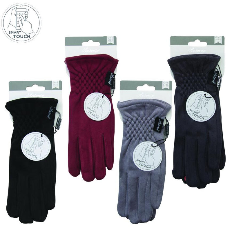 4-Pack: Fashion Faux Suede Smart-Touch Gloves Women's Accessories - DailySale