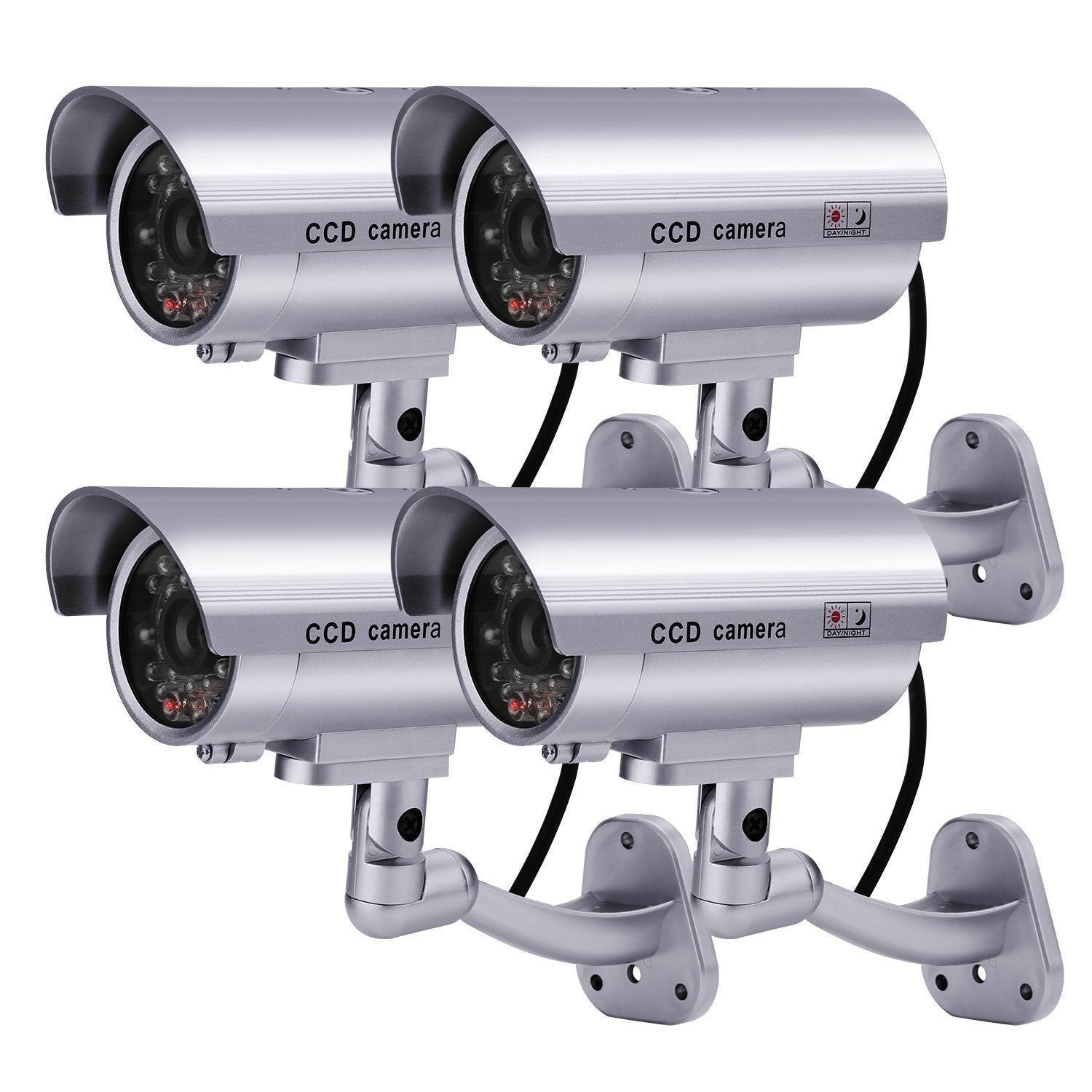 4 Pack: Fitnate Fake Security Camera CCTV Surveillance System Camera, TV & Video - DailySale