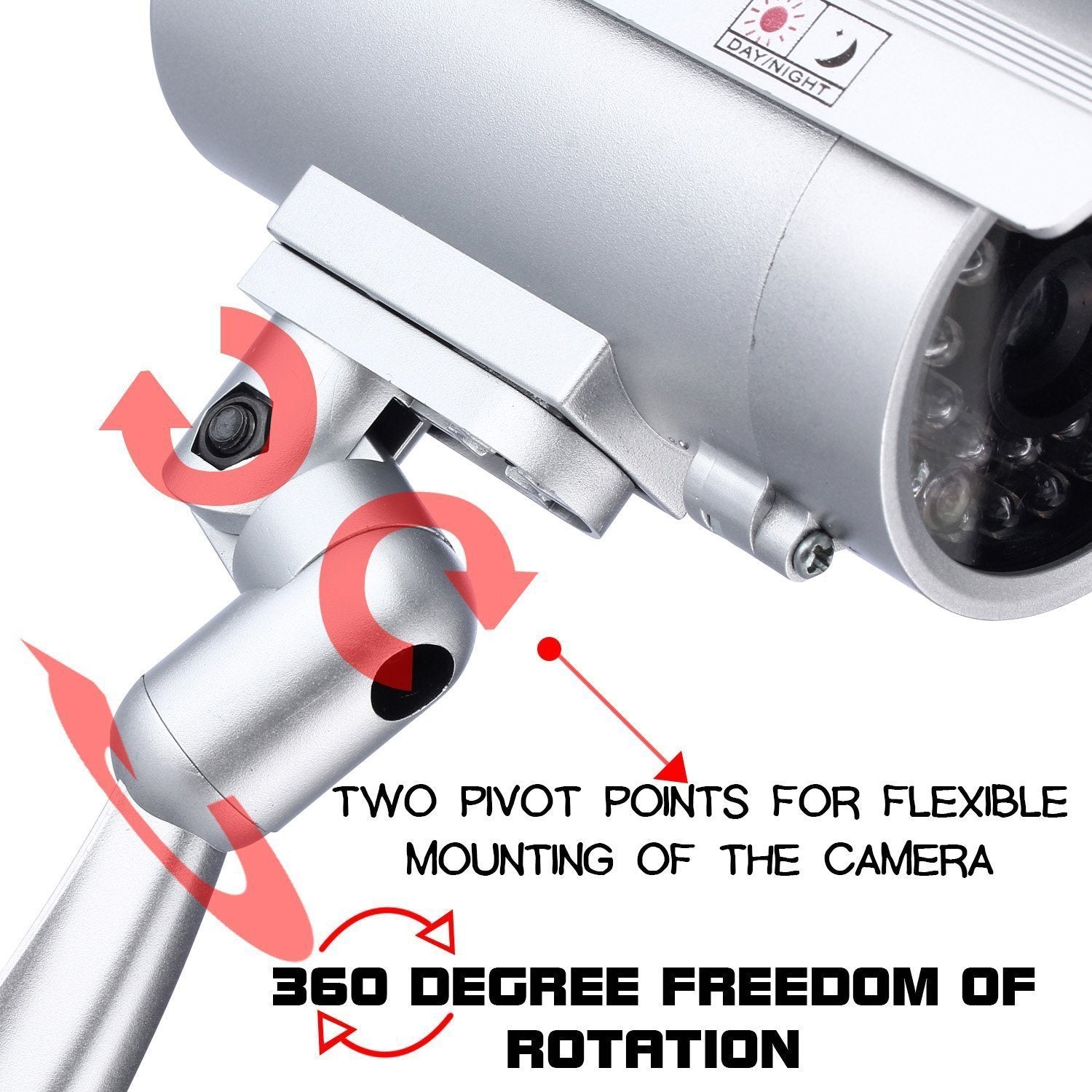 4 Pack: Fitnate Fake Security Camera CCTV Surveillance System Camera, TV & Video - DailySale