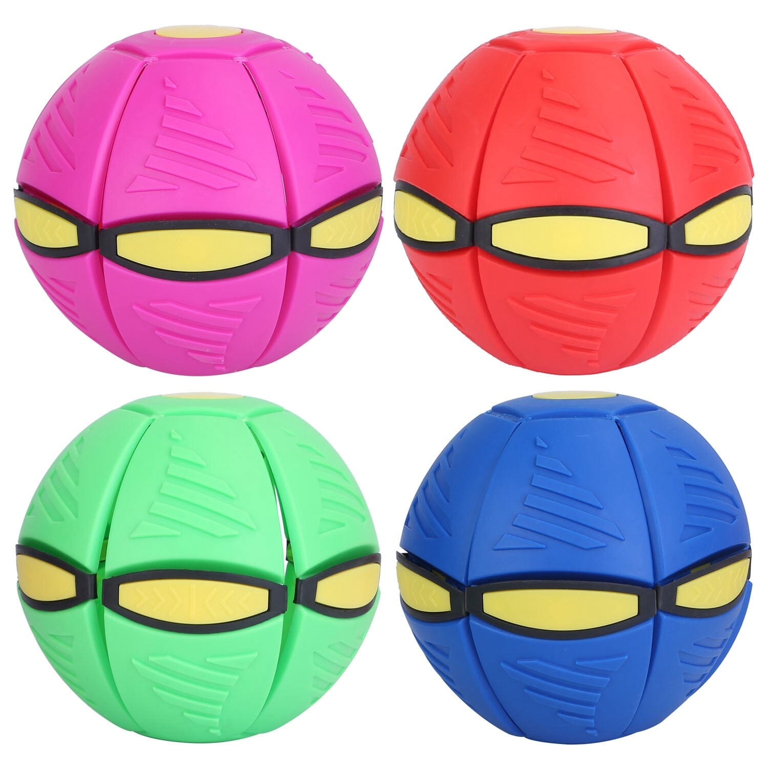 4-Pack: Flying Saucer Ball with LED Lights Toys & Games - DailySale