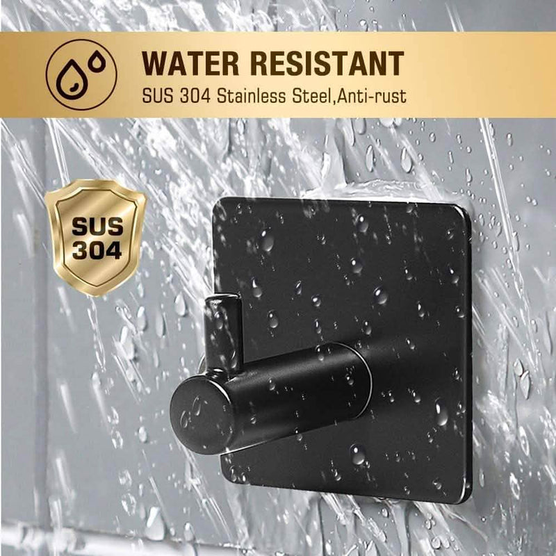 4-Pack: Heavy Duty Durable 304 Stainless Steel Wall Hangers Bath - DailySale
