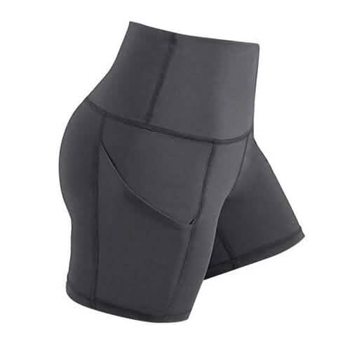 4-Pack: High Waist Soft Yoga Shorts for Women with 2 Side Pockets Women's Bottoms - DailySale